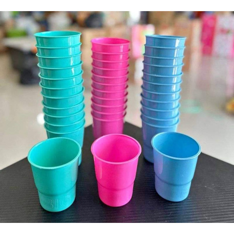 KLIMAUSHOP Gelas Aqua plastik (1 Lusin) cangkir teh kopi tebal