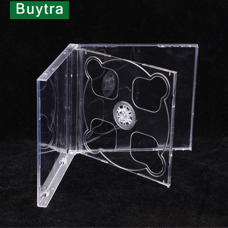 Square Transparent Bottom CD Box Empty CD Case PP Plastic Milky Transparent CD Case CD Case Capacity