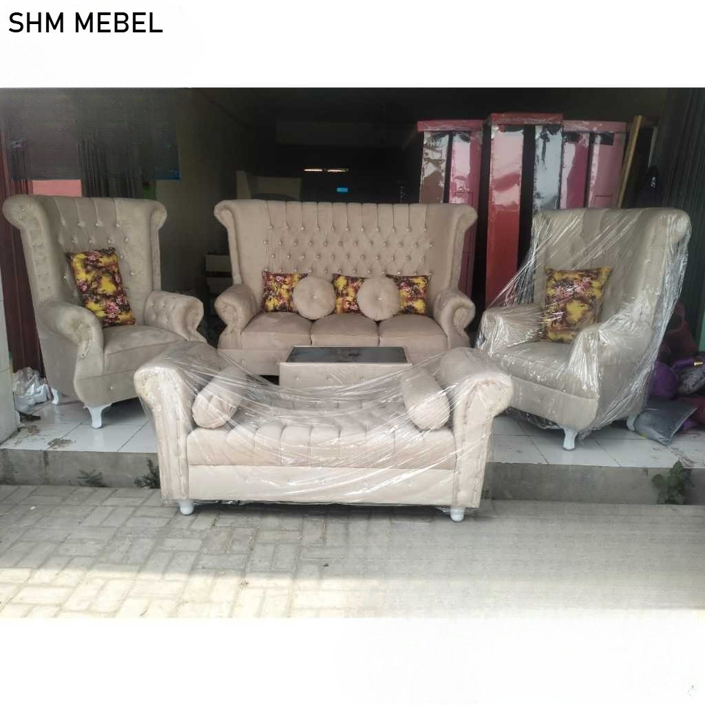 Sofa sultan wrna cream sofa sultan mewah sofa model terbaru