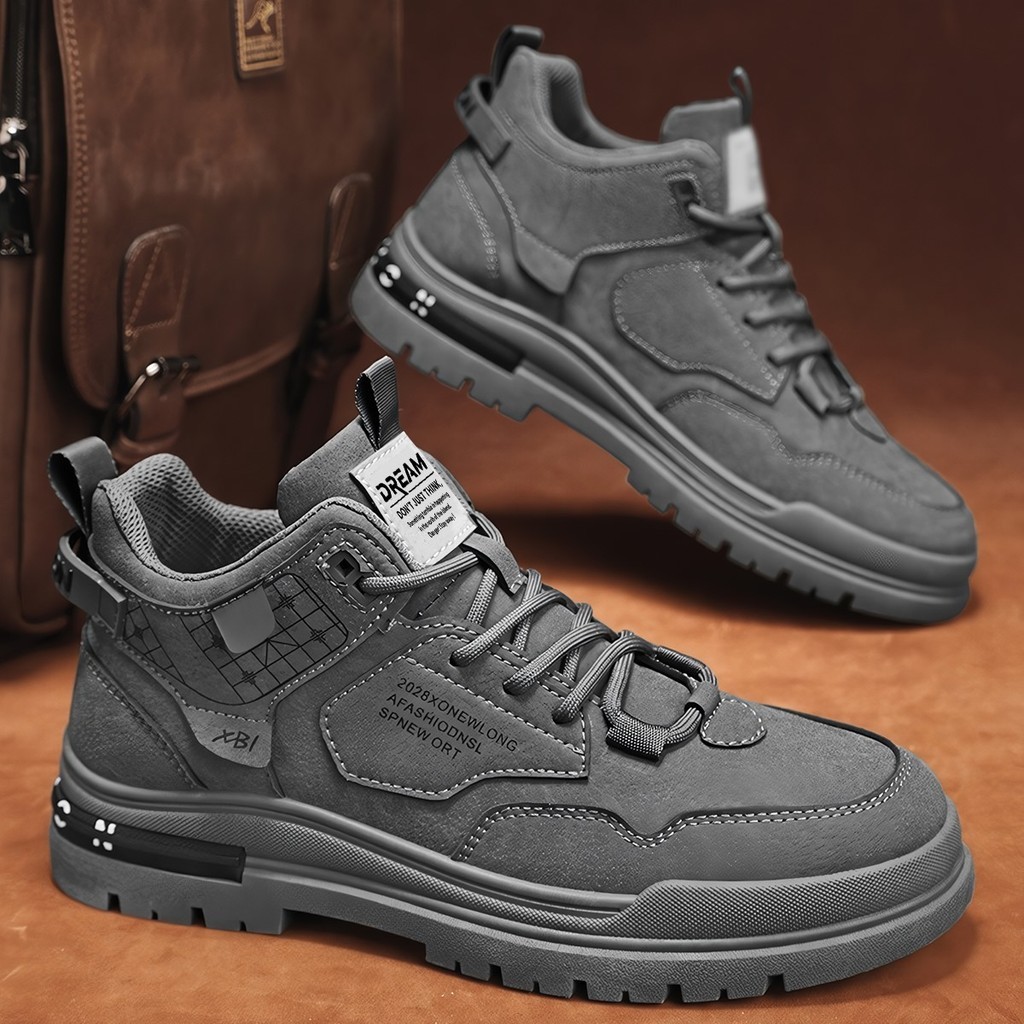 Sepatu Pria Hiking Kasual Sneakers Anti Slip Sepatu Lari Olahraga Cowok LV0687