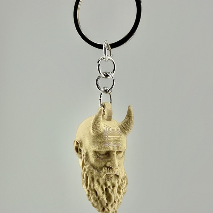 God of War Mimir head Keychain