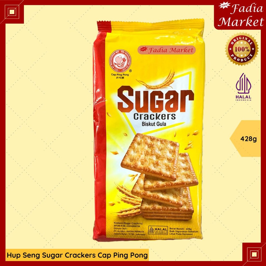 

Hup Seng Sugar Crackers Manis Cap Ping Pong Malaysia 428g