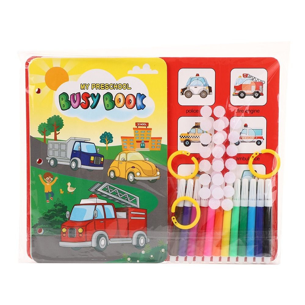 

12 Color Color Watercolor Pen Set Animals Marine Graffiti Notebook Set 2-in-1 Cartoon Drawing Notebook Birthday Gifts