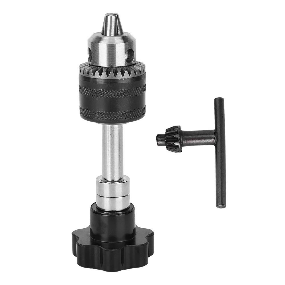 

Versatile 0.5mm to 6.5mm Clamping Range Drill Chuck Aluminum Alloy Key Type Hand Twist Drill Chuck with Wrench for Woodworking