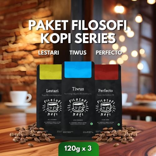 

SALE Paket "Filosofi Kopi Series" (Tiwus, Perfecto, Lestari) Roasted Beans - Giling HalusTERLARIS