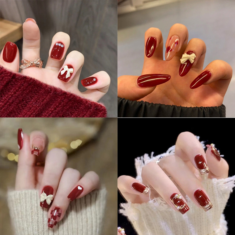 24pcs kuku palsu extension kuku palsu grosir kuku nail alat perawatan kuku perawatan kecantikan kuku