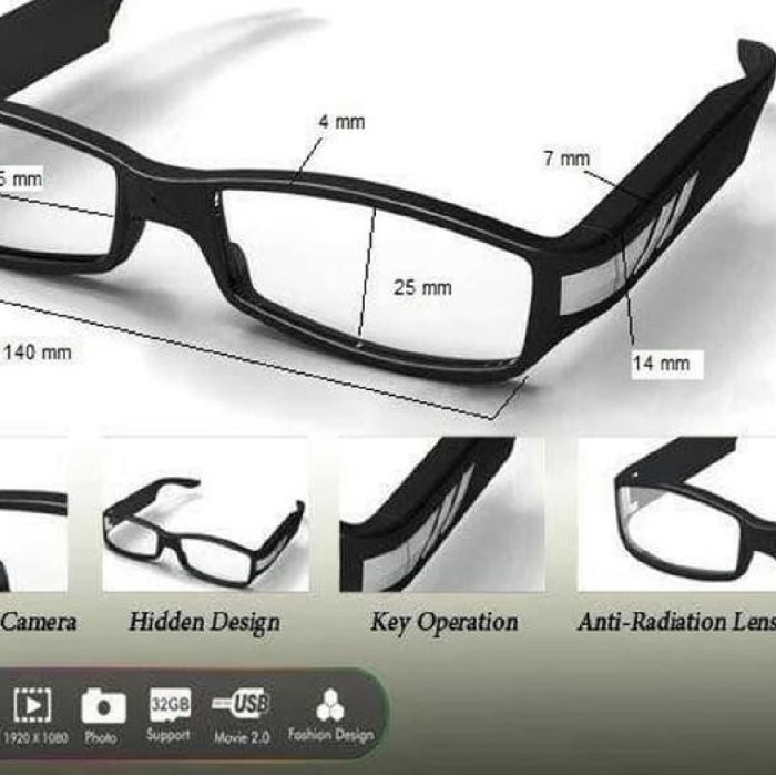 Kacamata kamera mini