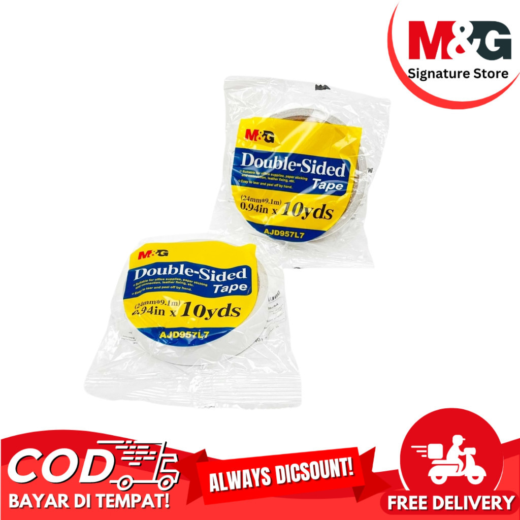 

Double Tape M&G 1 inchi AJD957L7 Ukuran 24 mm - SATUAN SHESB