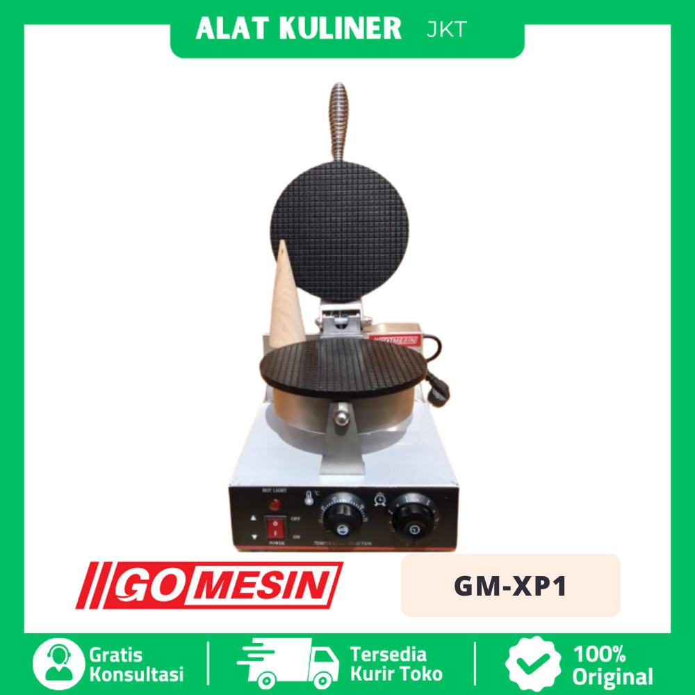 Mesin Cetak Cone Es Krim Gomesin Gm-Xp1 Ice Cream Cone Maker 1 Plate