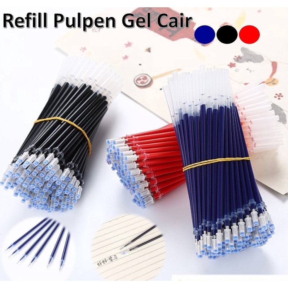 

Refill Tinta Pulpen Gel Tinta Pena cair Isi Ulang 0.5mm Tinta Pulpen Warna Biru Hitam Merah Isi Ulang Pulpen Gel t Murah
