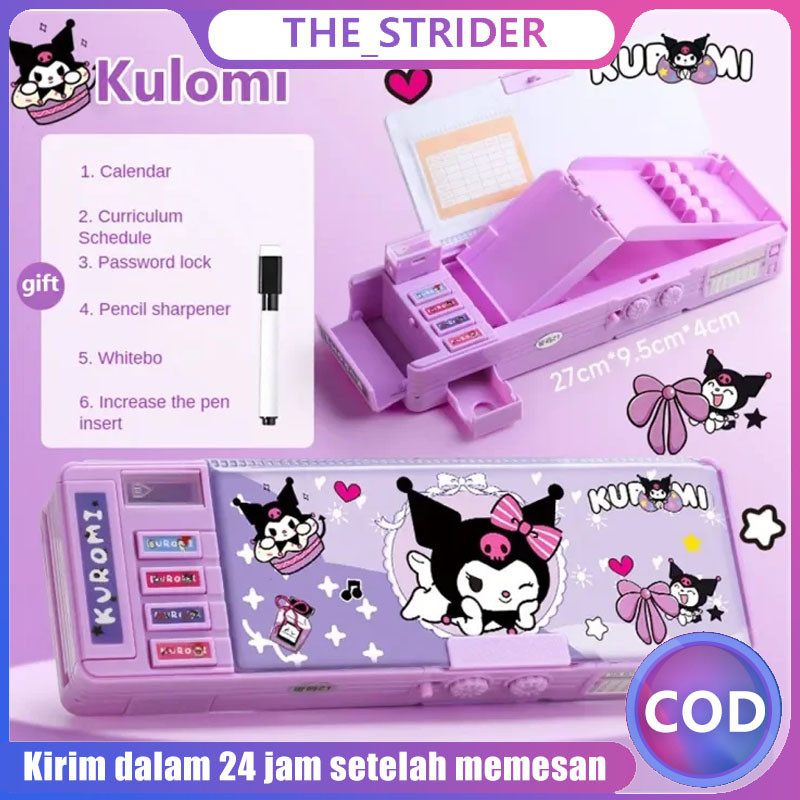 

【Ready stok】Gaya Baru Cinnamoroll Kotak Alat Tulis Multifungsi Kunci Kode Perempuan Pensil Sanrio Dua Sisi Bernilai Tinggi Kapasitas Besar