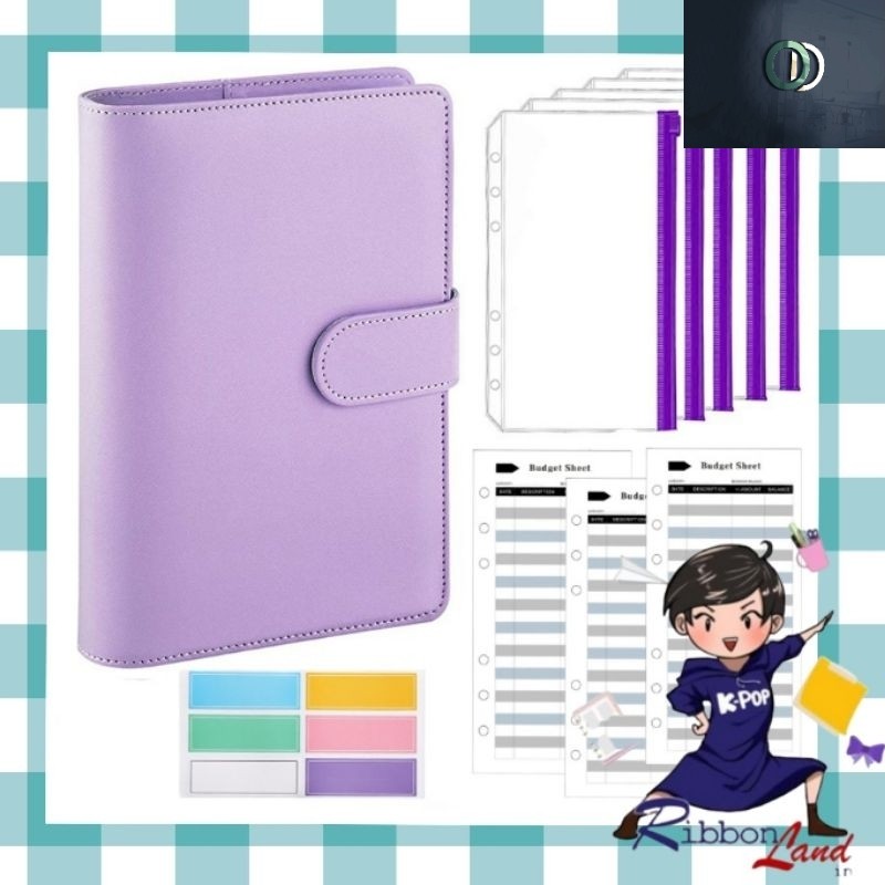 

HOT SALE!! / SET LENGKAP Hemat Murah Binder A6 - 6 Ring Budgeting Planner Nabung Value Pack Murah