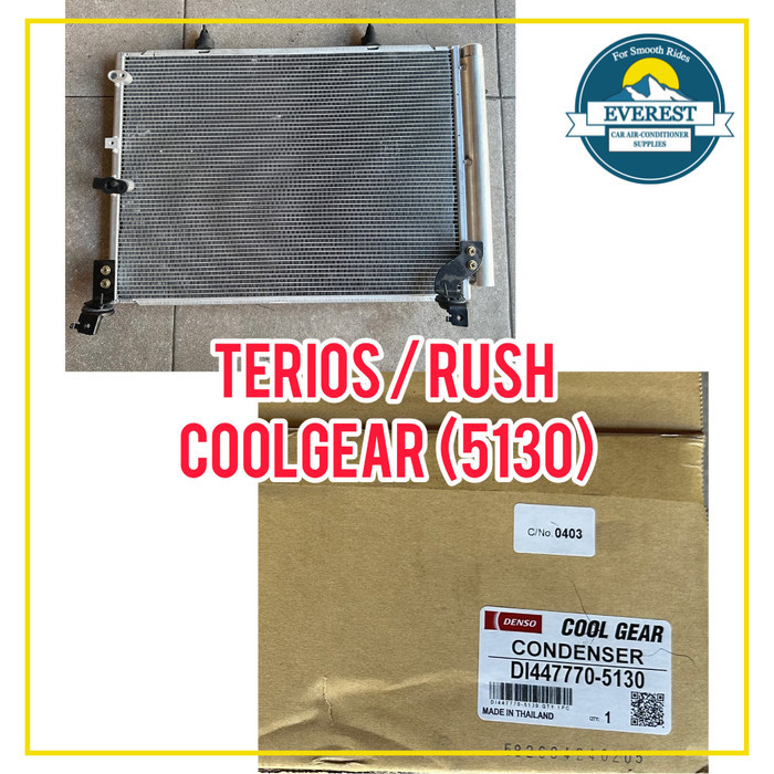Condensor Kondensor AC Mobil Toyota Rush / Terios Denso Coolgear ASLI