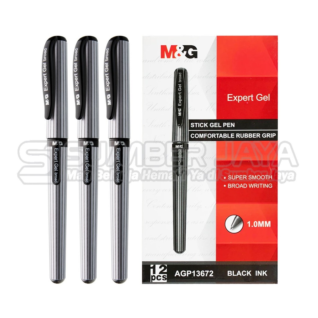 

Ballpoint Gel M&G AGP13672 Gel Pen 1.0mm Stick Comfortable Rubber Grip