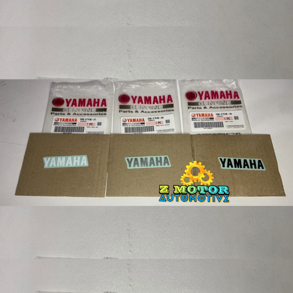 Stiker Tameng Kiri Kanan MIO SPORTY SMILE Atau Sticker Ped sambungan body original harga satuan Puti