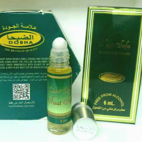 Parfum Dobha 6ml Aroma SAAT SAFA Roll On Non Alkohol Minyak Wangi Pria Wanita