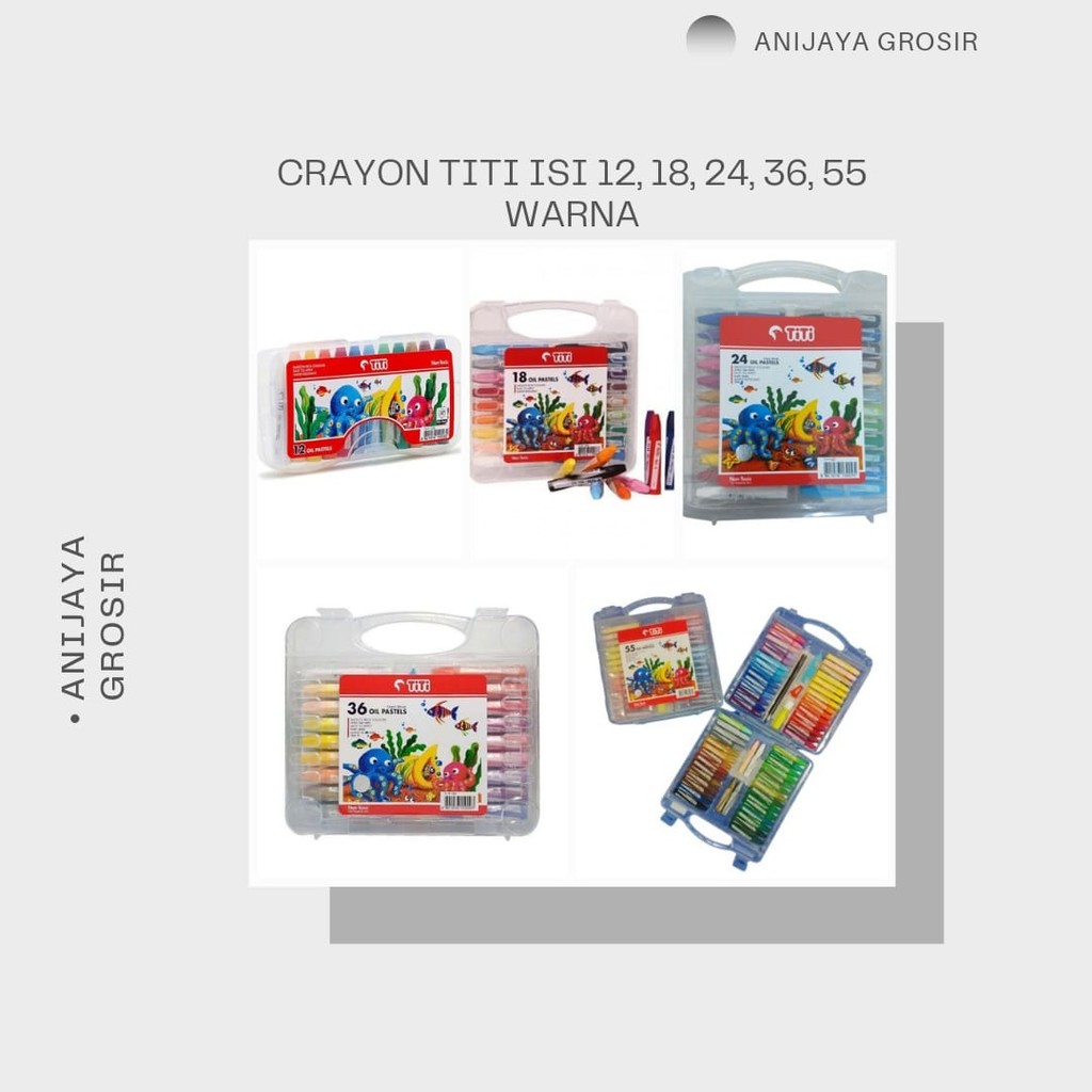 

KRAYON TITI ISI 12, 18, 24, 36, DAN 55 (PER SET)