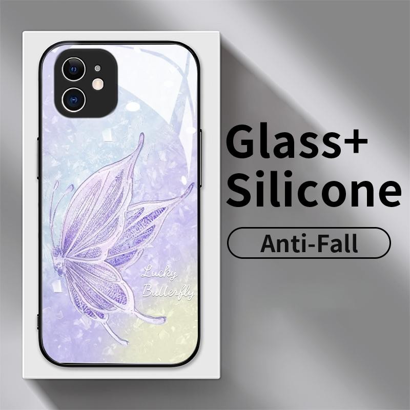 Kaca Glass Case For Realme C25 C25s C25Y C30 C30s C31 C33 2022 2023 C35 C53 C55 C67 4G Soft Case Cut