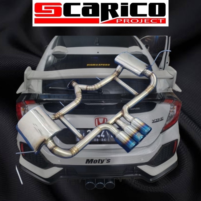 Knalpot Civic Turbo Type R Full Set Knalpot Honda Civic Turbo