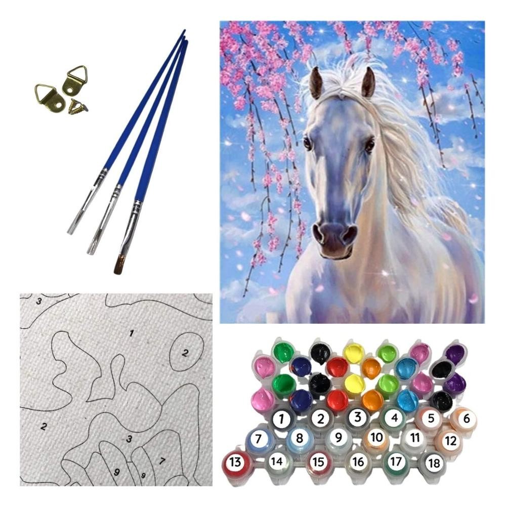 

Handmade Diy Craft Painting By Numbers Hobby Set Drawing Canvas Wall Art Home Decor 40x50cm Free Fast shipping From Turkey