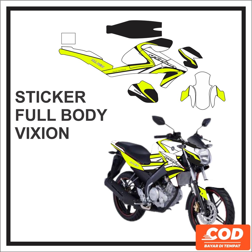 Striping Stiker Decal VIXION R Variasi Emblem Motor YAMAHA Full Body 2017 2018 2019 2020 2021 2022