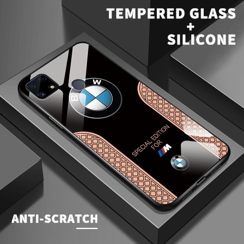 Hard Case Kaca Untuk Realme C25 C25s C25Y C30 C30s C31 C33 2022 2023 C35 C53 C55 C67 4G Case Keren B