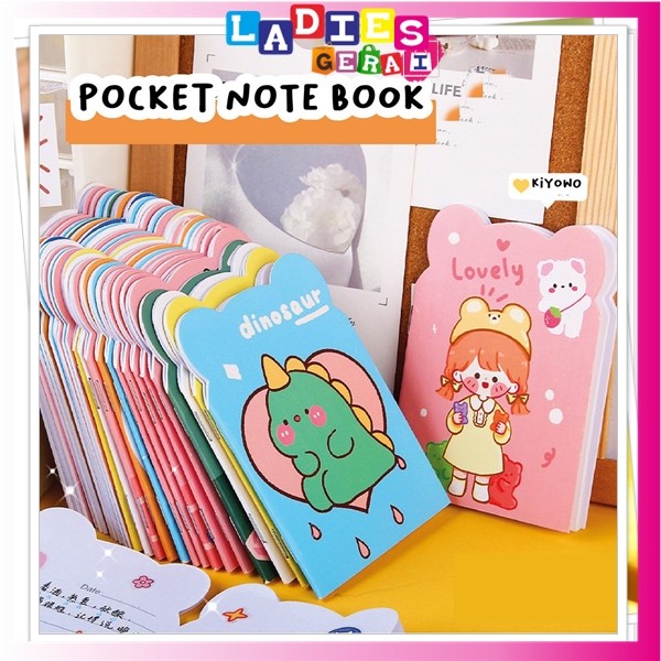 

Buku Tulis Memo Kecil Mini Motif Karakter Kartun / Note Book Buku Catatan Kartun Berkuping Mini Book