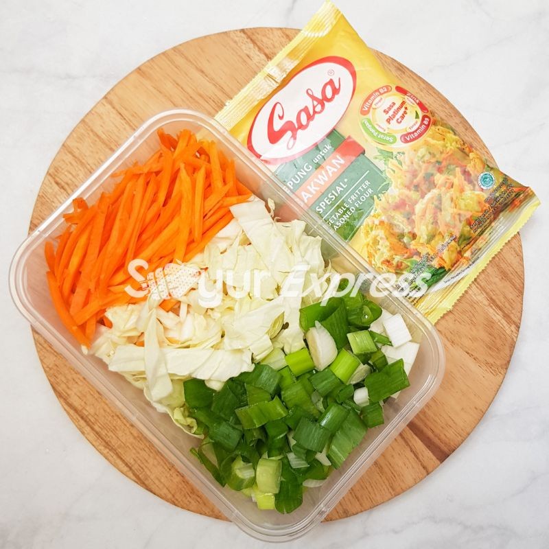 

LANGSUNG KIRIM Paket Foodprep Bakwan Sayur Bonus 2 Sasa Tepung Bakwan SIAP MASAK