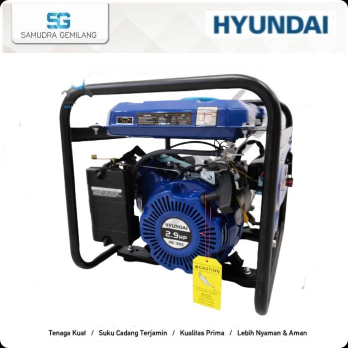 Genset Hyundai Mini HDI 1800 Watt Generator Listrik Bensin