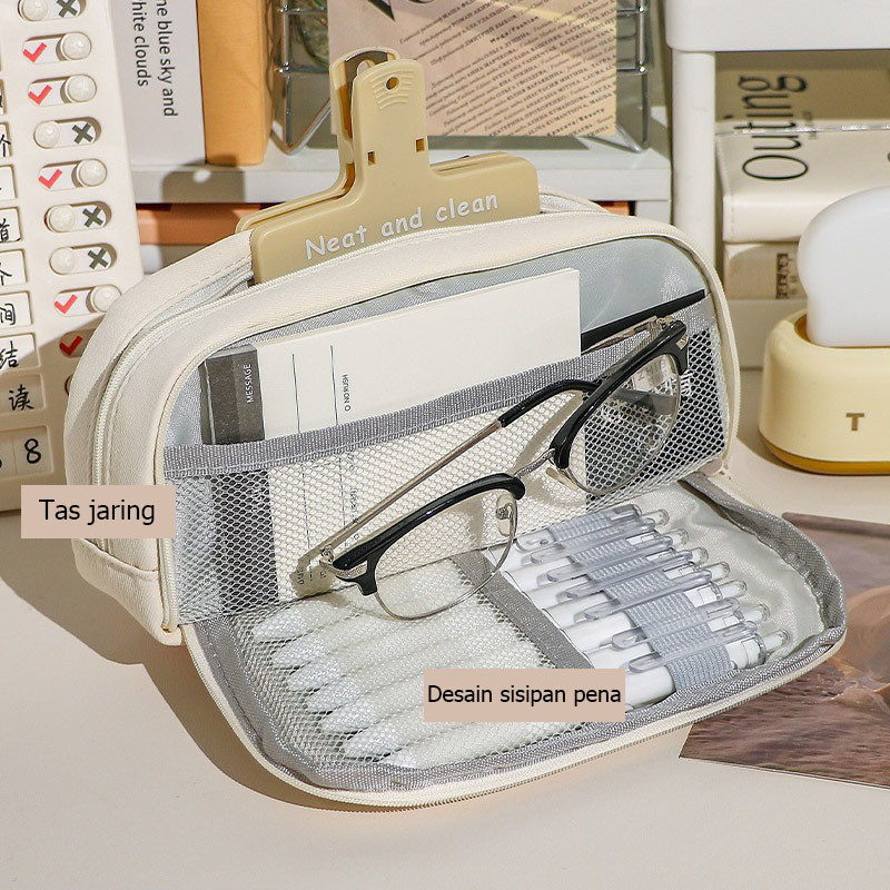 

Large Capacity Kawaii Pensil Kapasitas Besar Pensil Tas Kantong Dudukan Kotak untuk Anak Perempuan