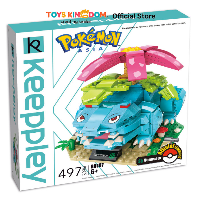 Toys Kingdom Keeppley Figure Pokemon Venusaur Toys Kids Toy Action Figur Mainan Koleksi Karakter Min