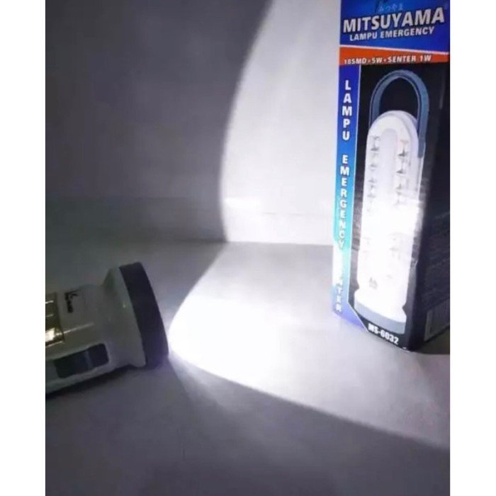 ACEH.SDM 131731 DISKON Lampu Senter Tangan Emergency 18 Watt LED Mitsuyama
