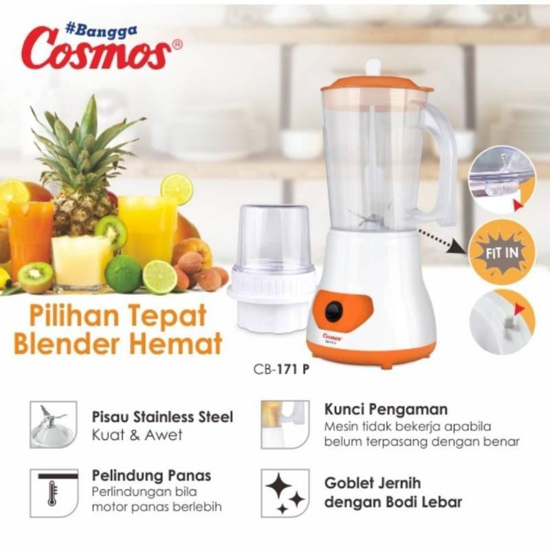 Cosmos CB-171 P - Blender 1 L  / Blender COSMOS CB 171P / 171 P  PLASTIK 1 L