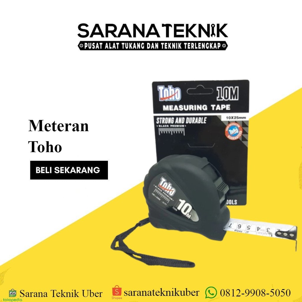 [SARANA TEKNIK] Meteran Toho 5mtr / Metran 5mtr Bekualitas / meteran Toho 7,5m / meteran Toho 10 met