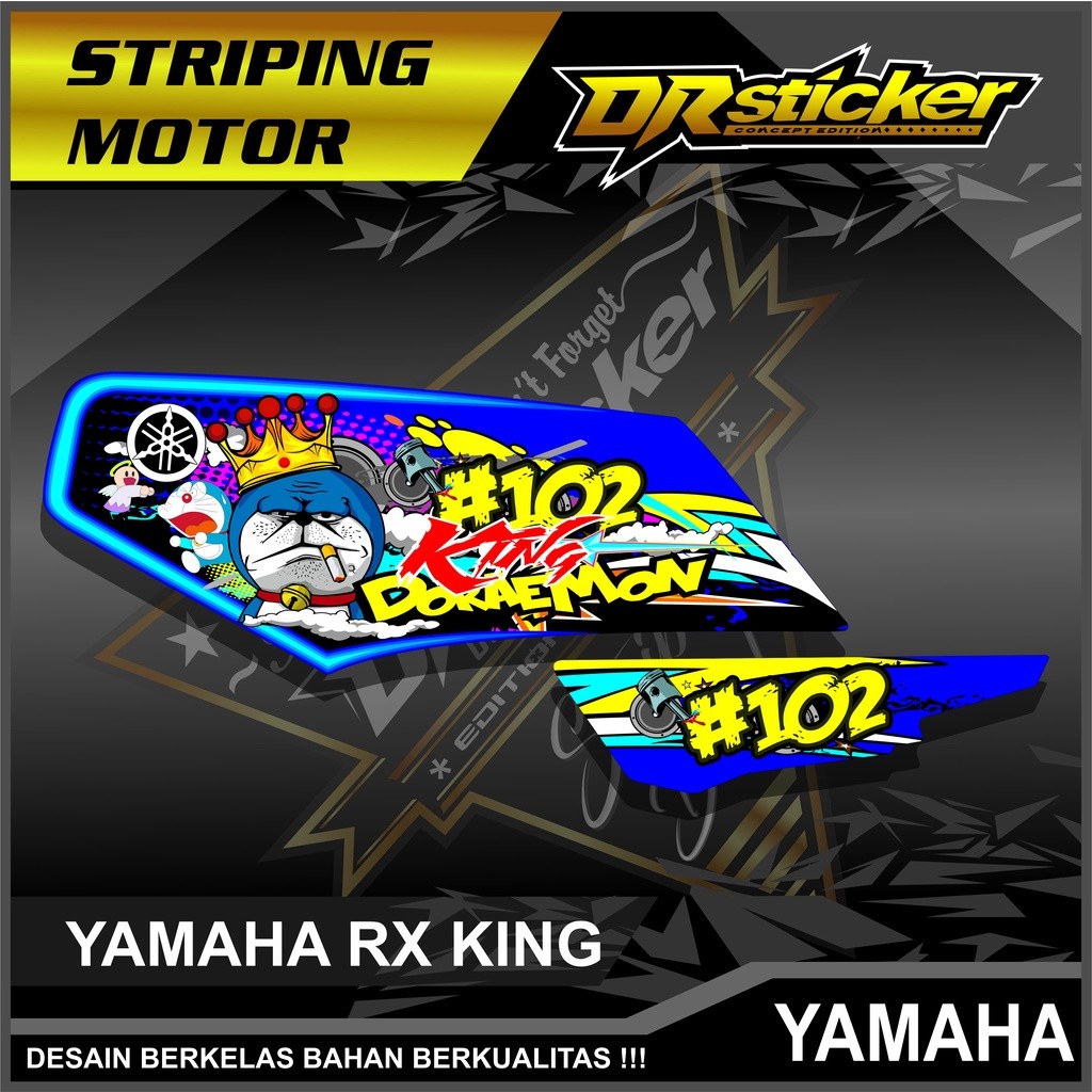 OR 500 Sticker Striping RX King / Sticker Variasi List RX King Variasi Zombie Doraemon