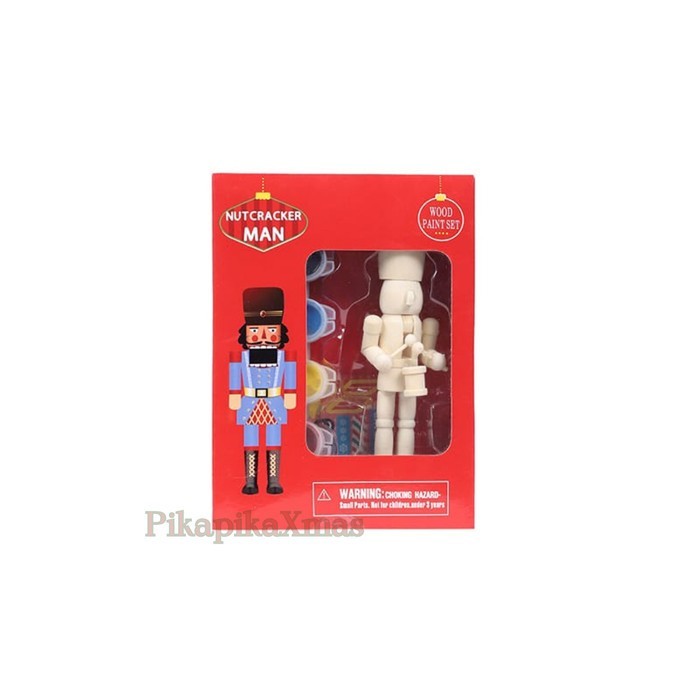 

Hiasan mainan natal kayu Nutcracker Wooden Christmas Ornament pagar - WoodPaint