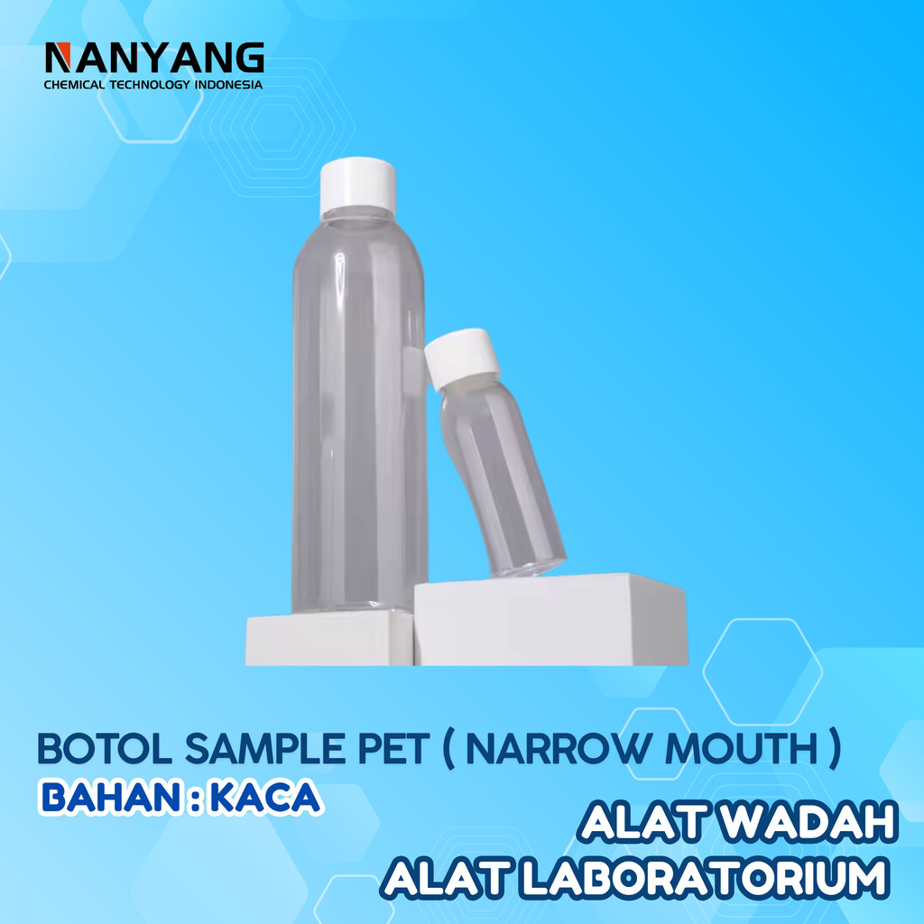 Botol Sampel Plastik PET Mulut Kecil / Narrow Mouth 500 ml