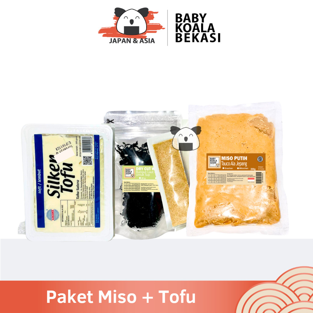 

(KHUSUS GOJEK) PAKET BAHAN MISO SOUP TOFU LENGKAP 10 Porsi Halal -BKS