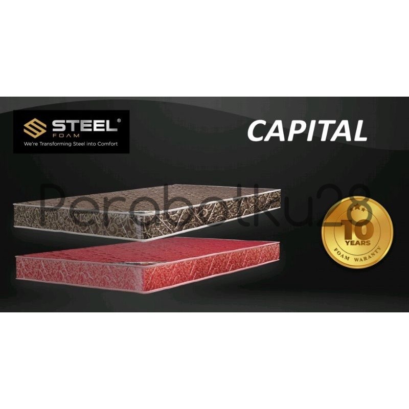 PERABOTKU28 - Tilam Busa Steel Capital Anti Kempes ( Garansi 10thn)
