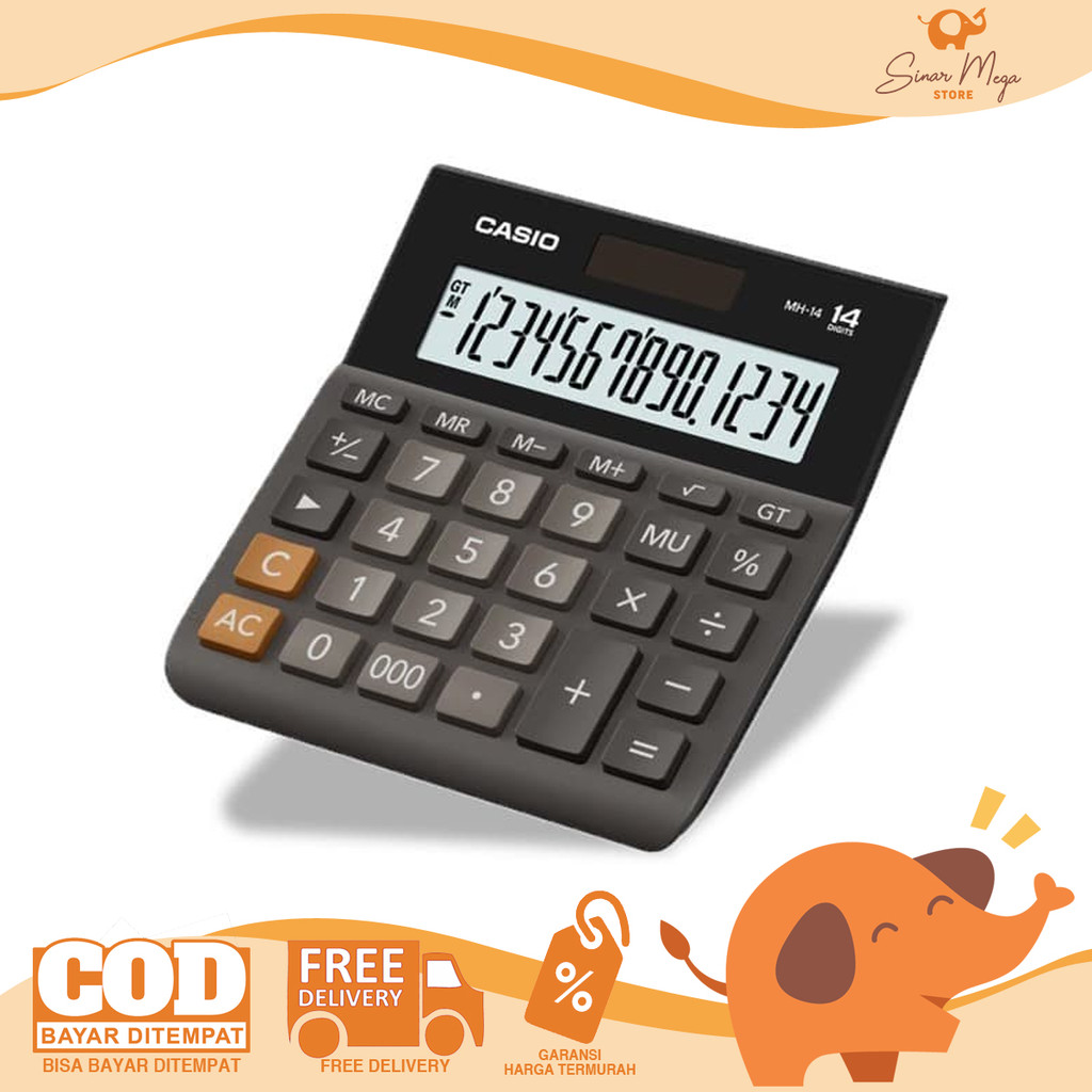 

Casio Calculator MH-14 - Kalkulator Keuangan 14 Digit Tipe Mini Murah Berkualitas