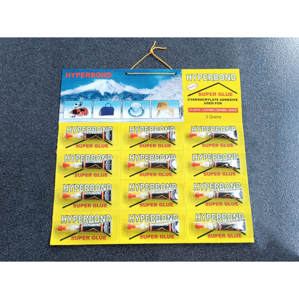 

LEM HYPERBOND LEM POWER HITAM 3 GRAM 1 LEMBAR ISI 12 PCS