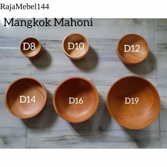 

Aneka mangkok Mahoni/ mangkok kayu mahoni d8.d10.d12.d14.d16.d19 - mangkok d8 laris manis