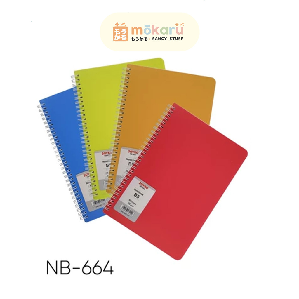 

Joyko Loose Leaf Buku Notebook Spiral Diary NB-664 B5 60 Lembar Ruled / Agenda Buku Catatan Bergaris