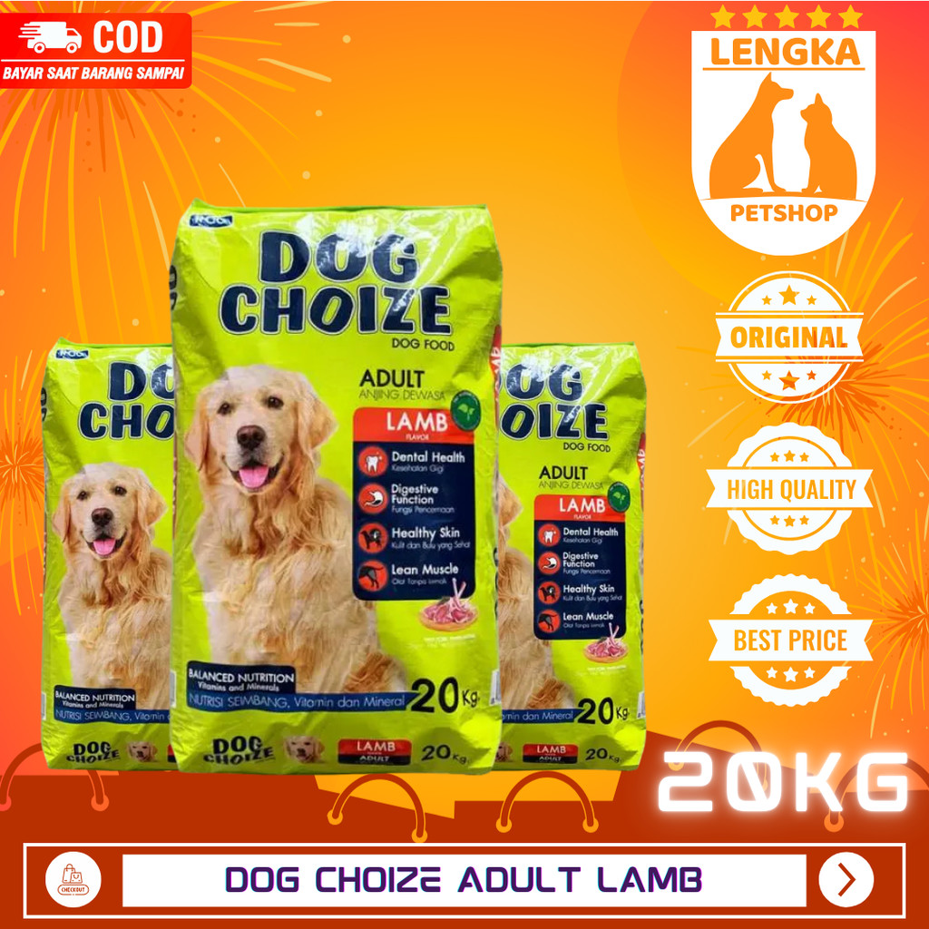 Makanan Anjing Dog Choize Lamb 20Kg