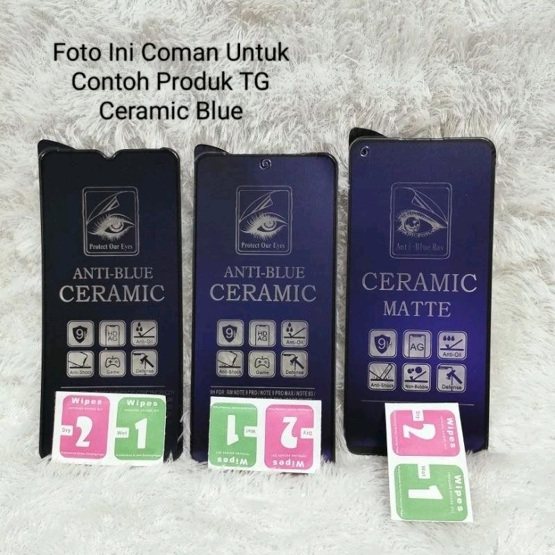 TG Tempered Glass Ceramic Blue Relmi C20 C3 C30 C15 C21Y C35 C31 5 5i 5s C21 C25 C12 5 Pro Anti Gore