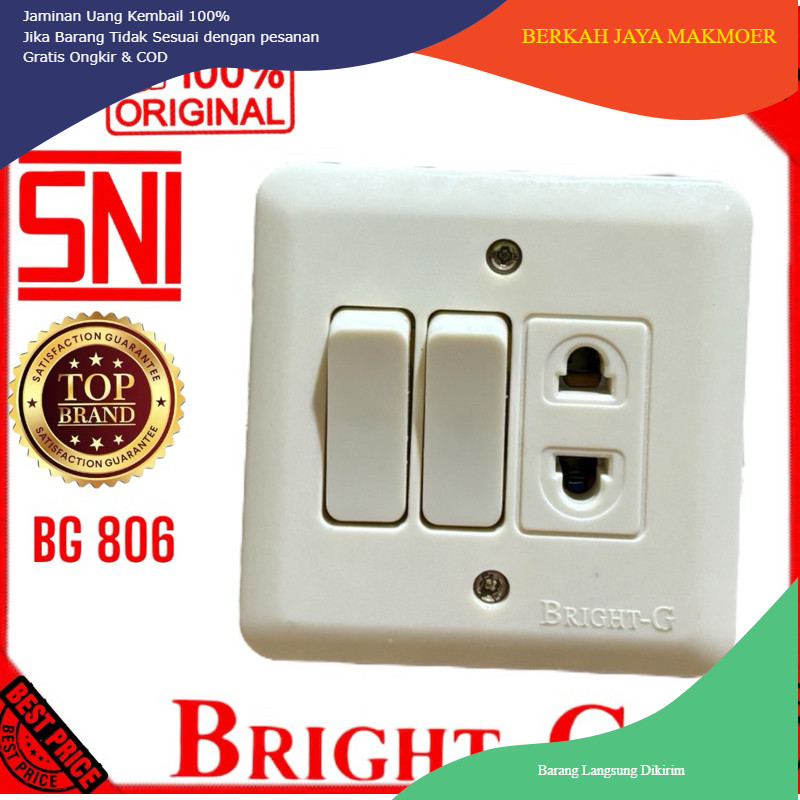 [PROMO] STOP KONTAK SAKLAR SERI INBOW / TANAM BRIGHT G BG 806