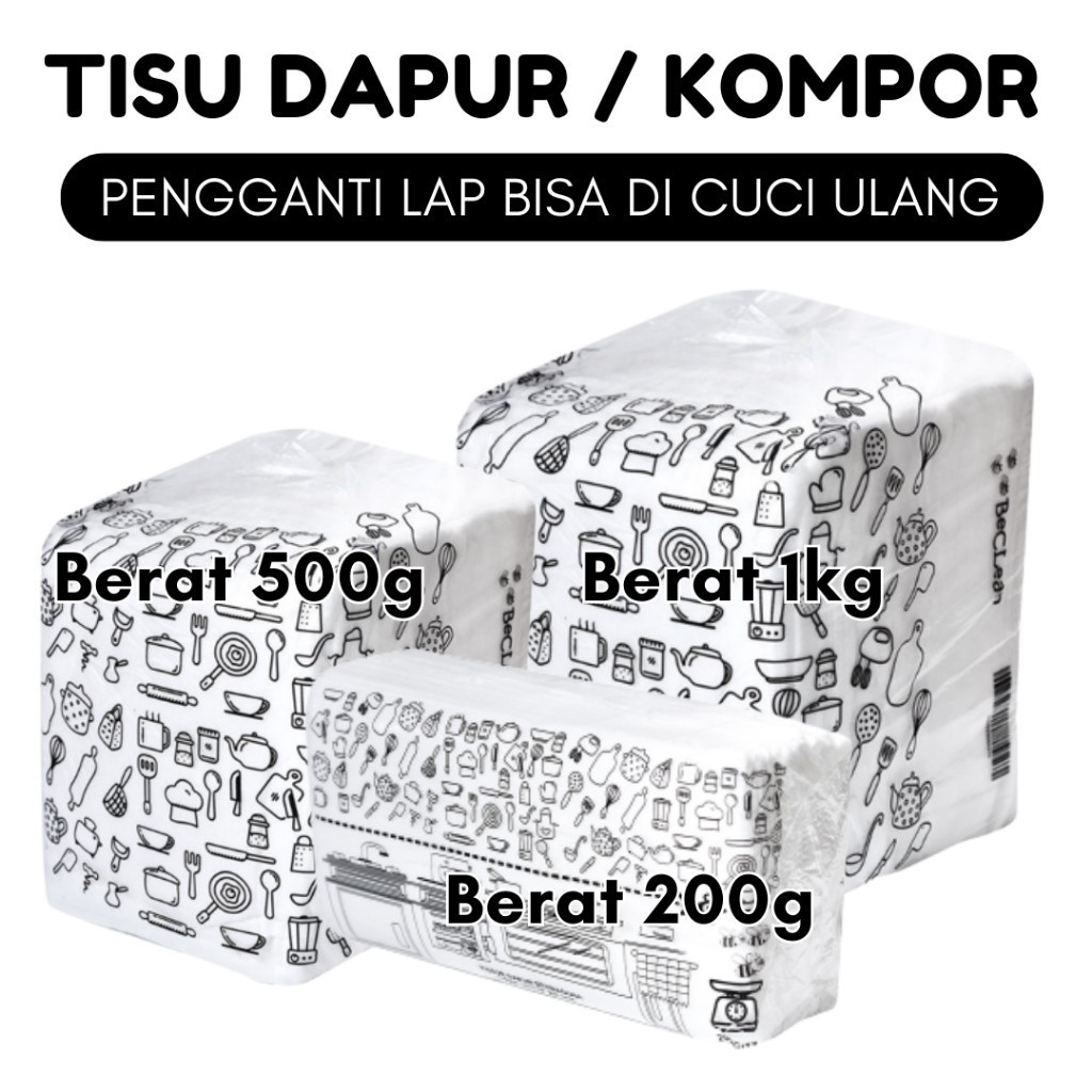 TISU DAPUR 1Kg Tisu serbaguna 1000gr Tisu Kompor Beclean Kiloan