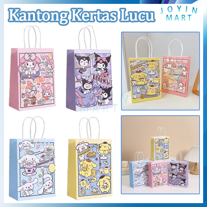 

Paper Bag Happy Birthday / Tas Hampers Kado Motif Kartun Lucu