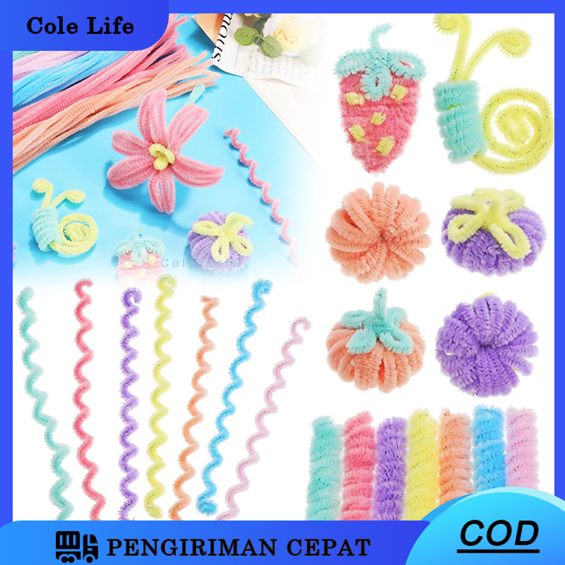 Kawat Bulu Mercy Polos/ Pipe Cleaner Pastel Macaron