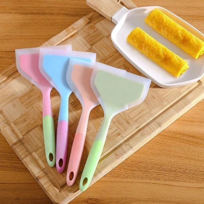 (MGS) spatula silikon masak tamagoyaki / Spatula Masak Tamagoyaki Spatula Silikon serbaguna Silikon 